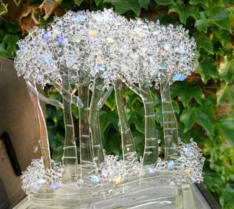 Fairy Forest fused glass tree
