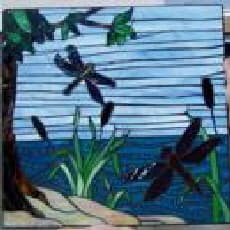 Mosaic Glass On Wood