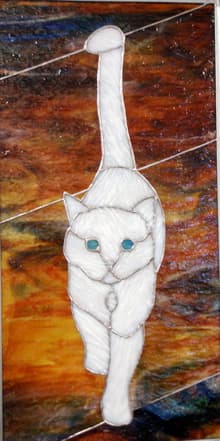 Stained glass piece by Allen Kenoyer Glass