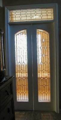 Hermosa Beach beveled glass installation