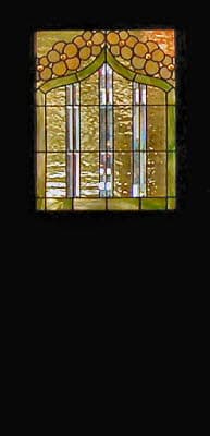 Large stained glass front door