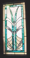 Abstract contemporary stained glass design
